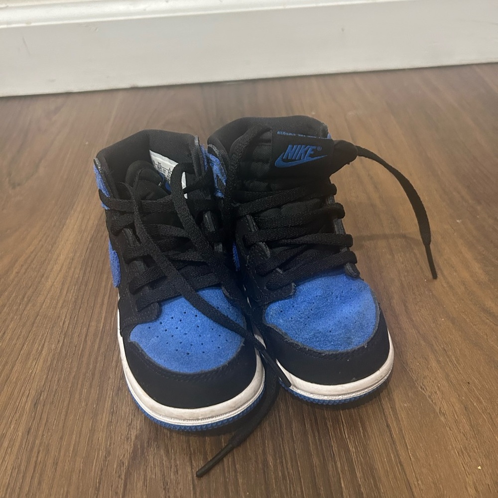 Nike Blue and Black High-Top Sneakers